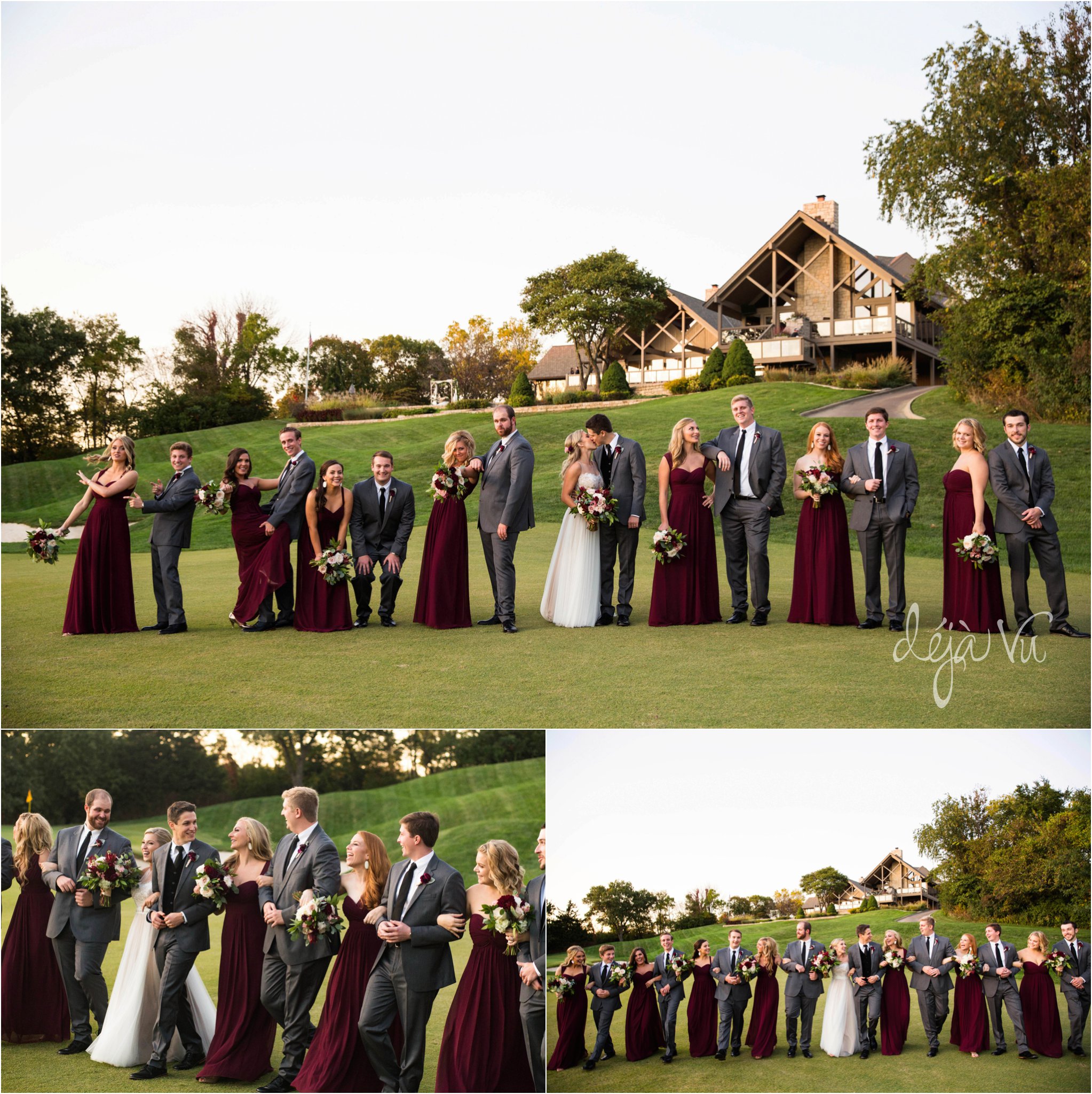 Shadow Glen Country Club Wedding | Bridal party walking | Images by: www.feliciathephotographer.com