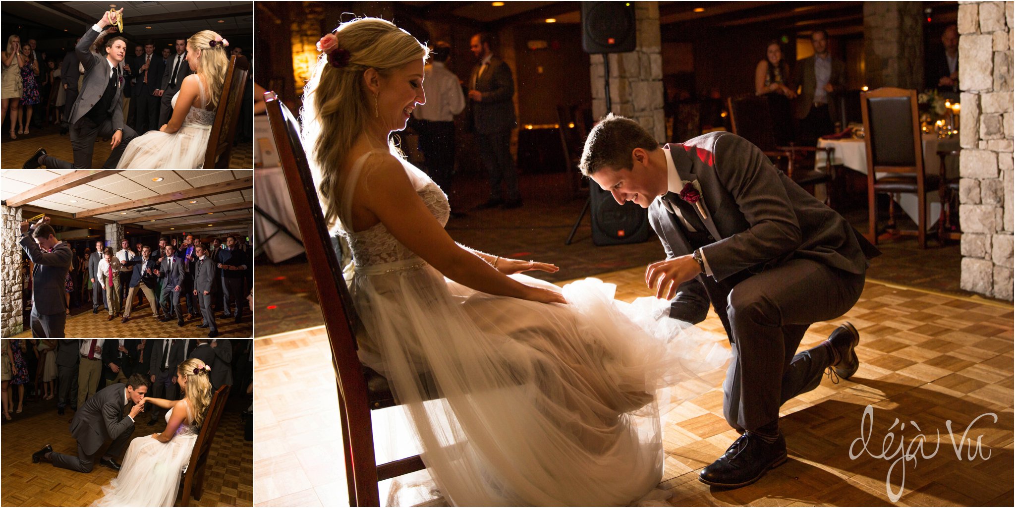 Shadow Glen Country Club Wedding | garter toss | Images by: www.feliciathephotographer.com