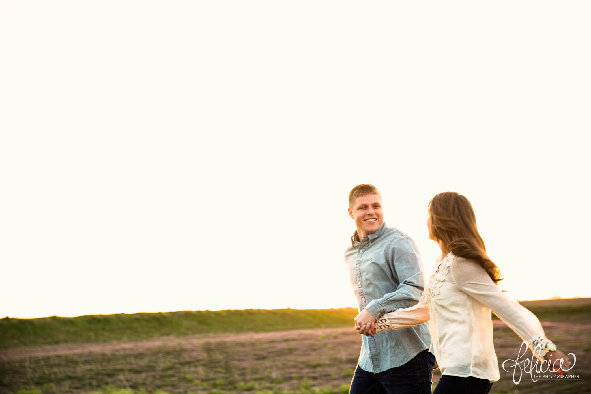 Romantic Engagement Photography | Kansas City, MO | Field Candids| Images by www.feliciathephotographer.com