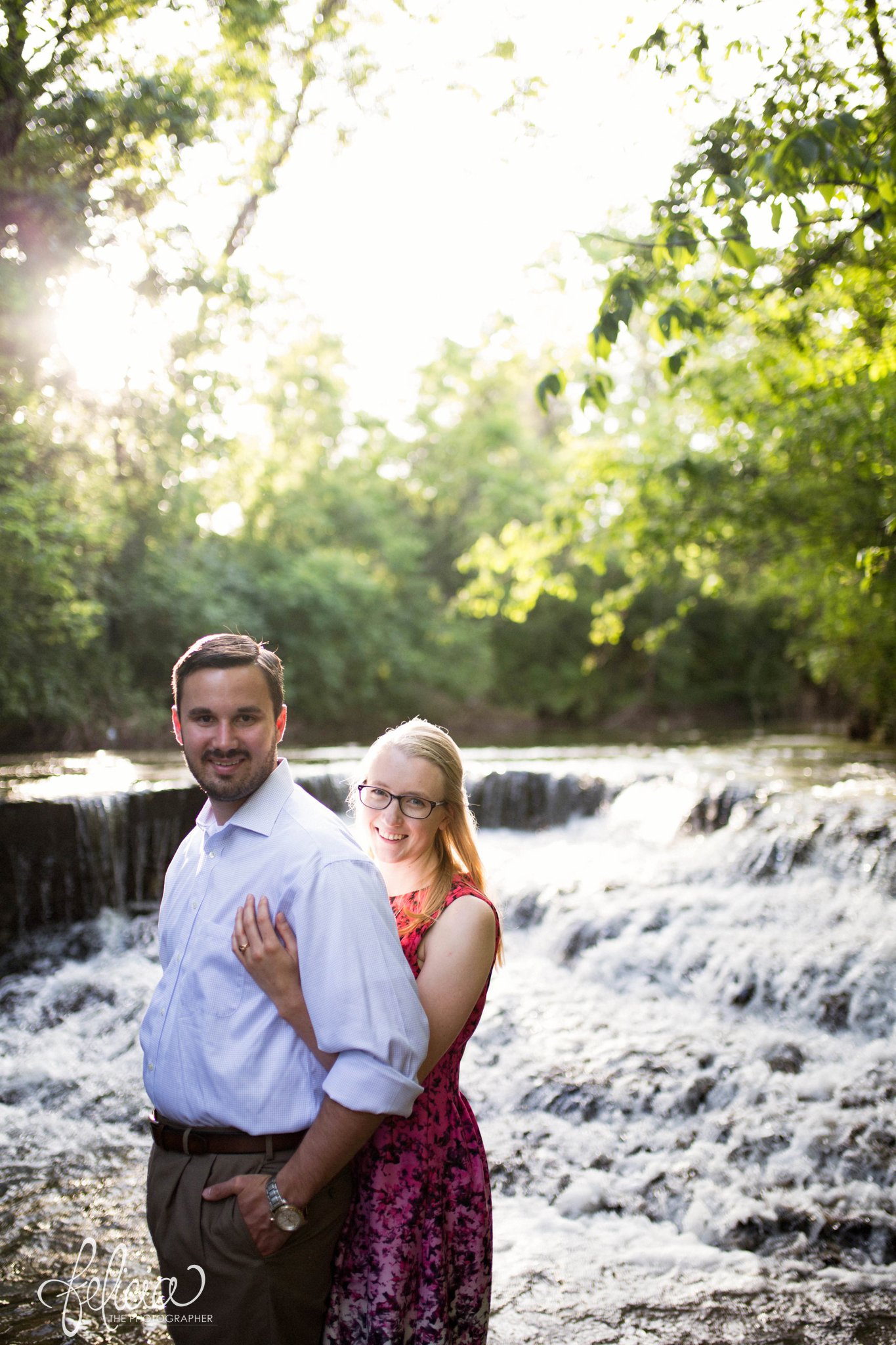 Creek Engagement Photos | Kansas City | Felicia the Photographer 