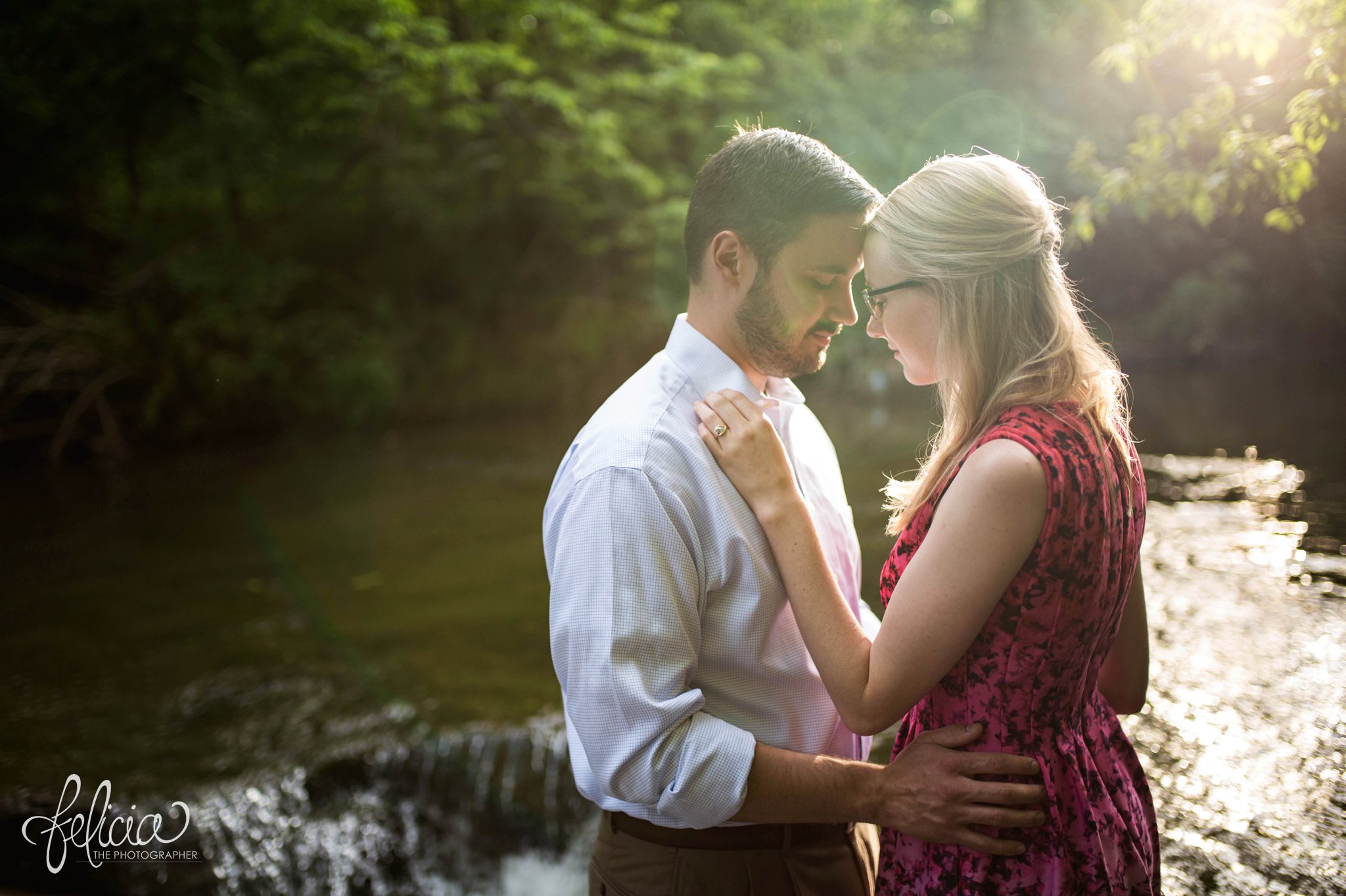 Creek Engagement Photos | Kansas City | Felicia the Photographer 