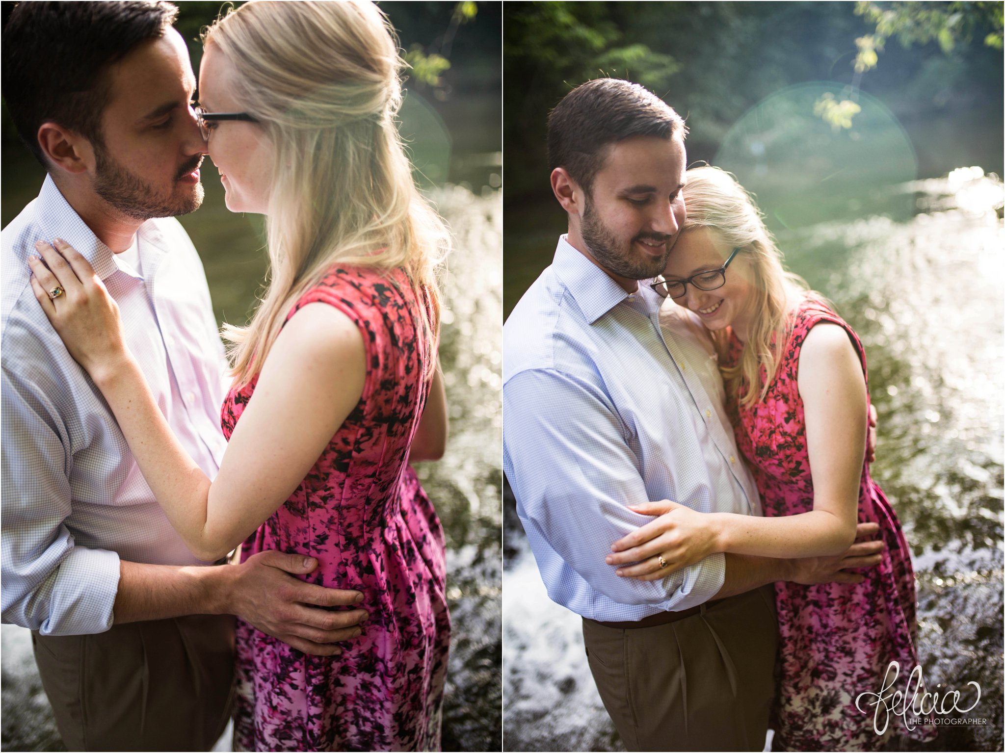 Creek Engagement Photos | Kansas City | Felicia the Photographer 