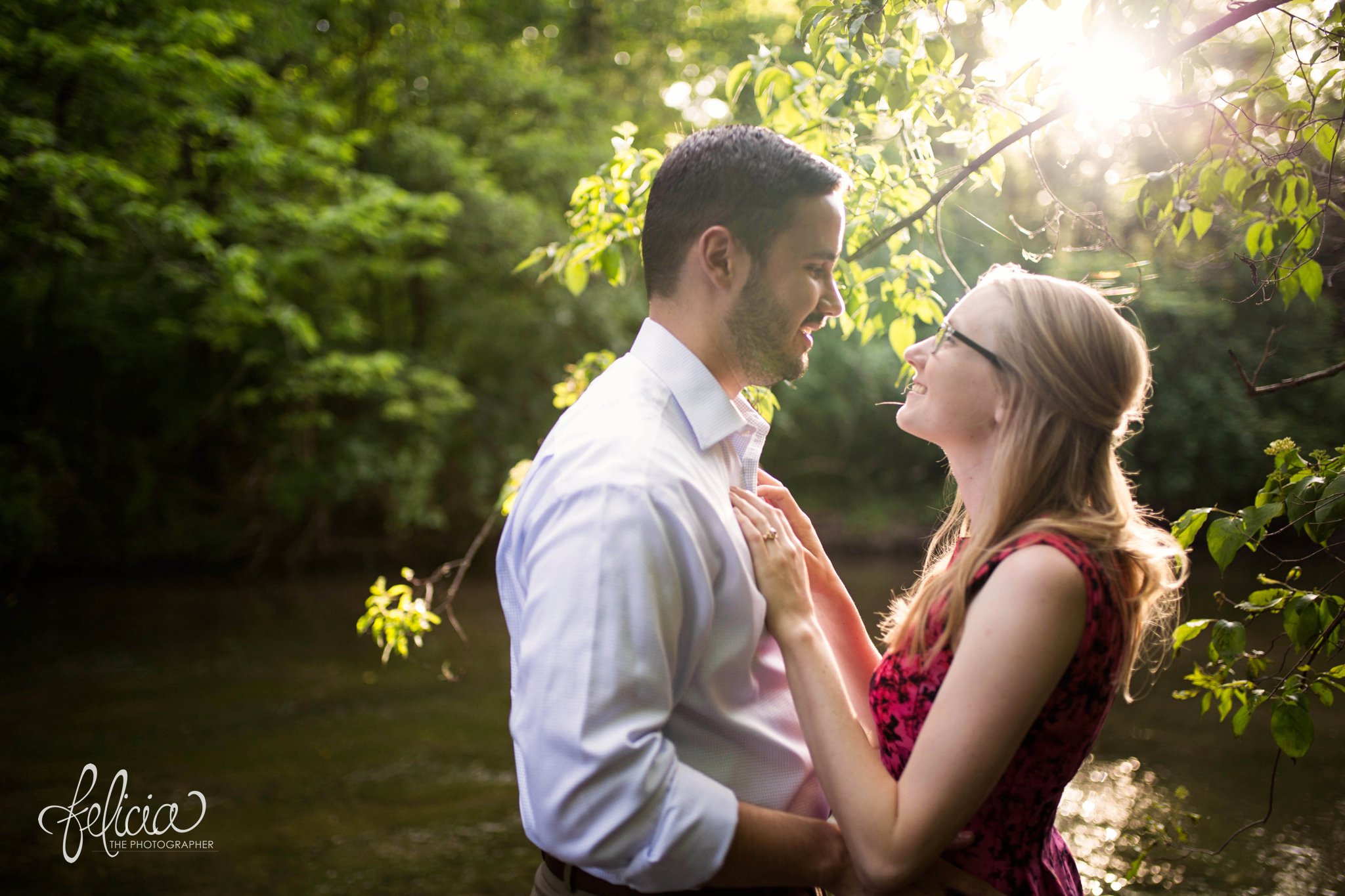 Creek Engagement Photos | Kansas City | Felicia the Photographer 