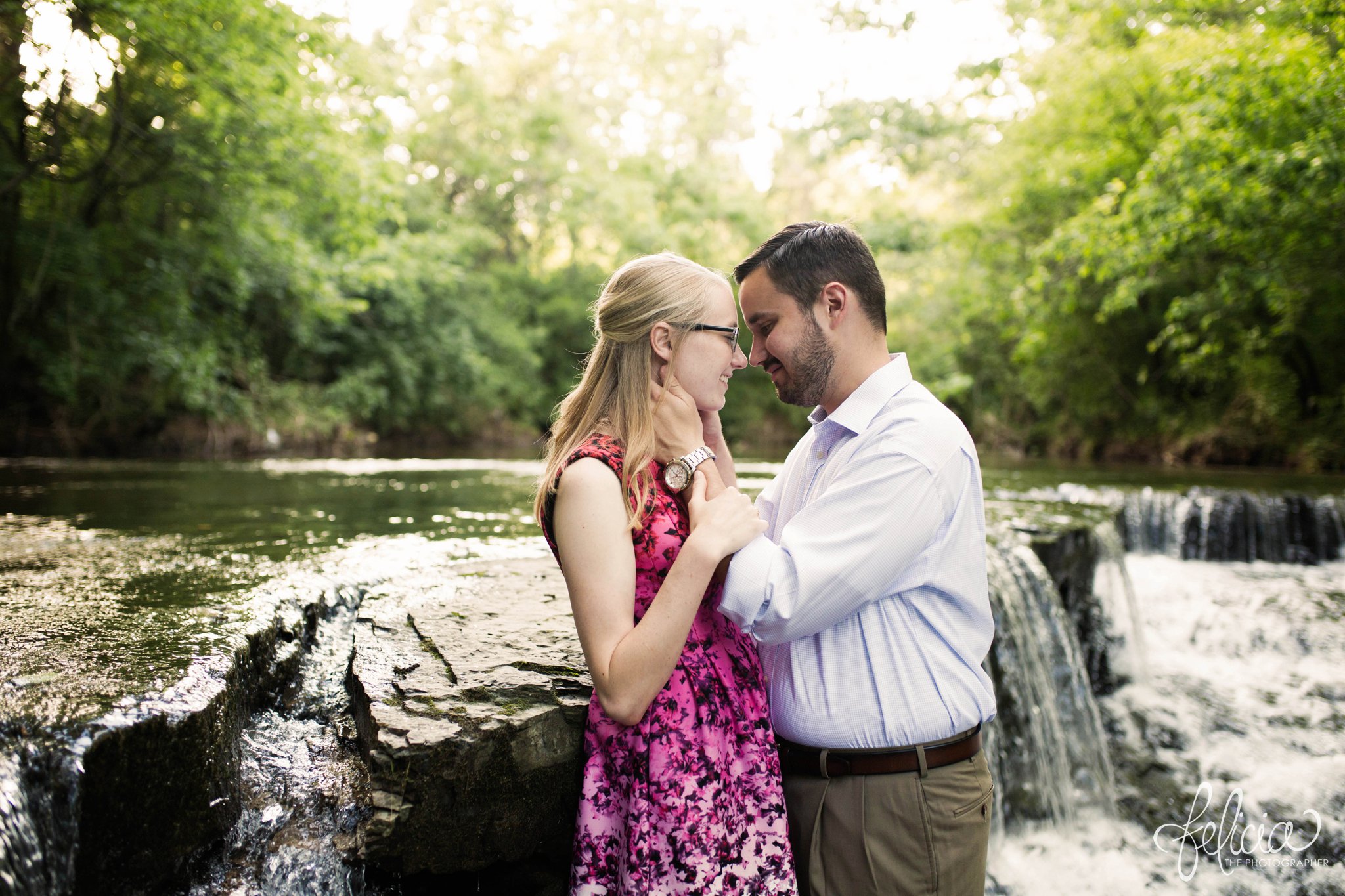 Creek Engagement Photos | Kansas City | Felicia the Photographer 