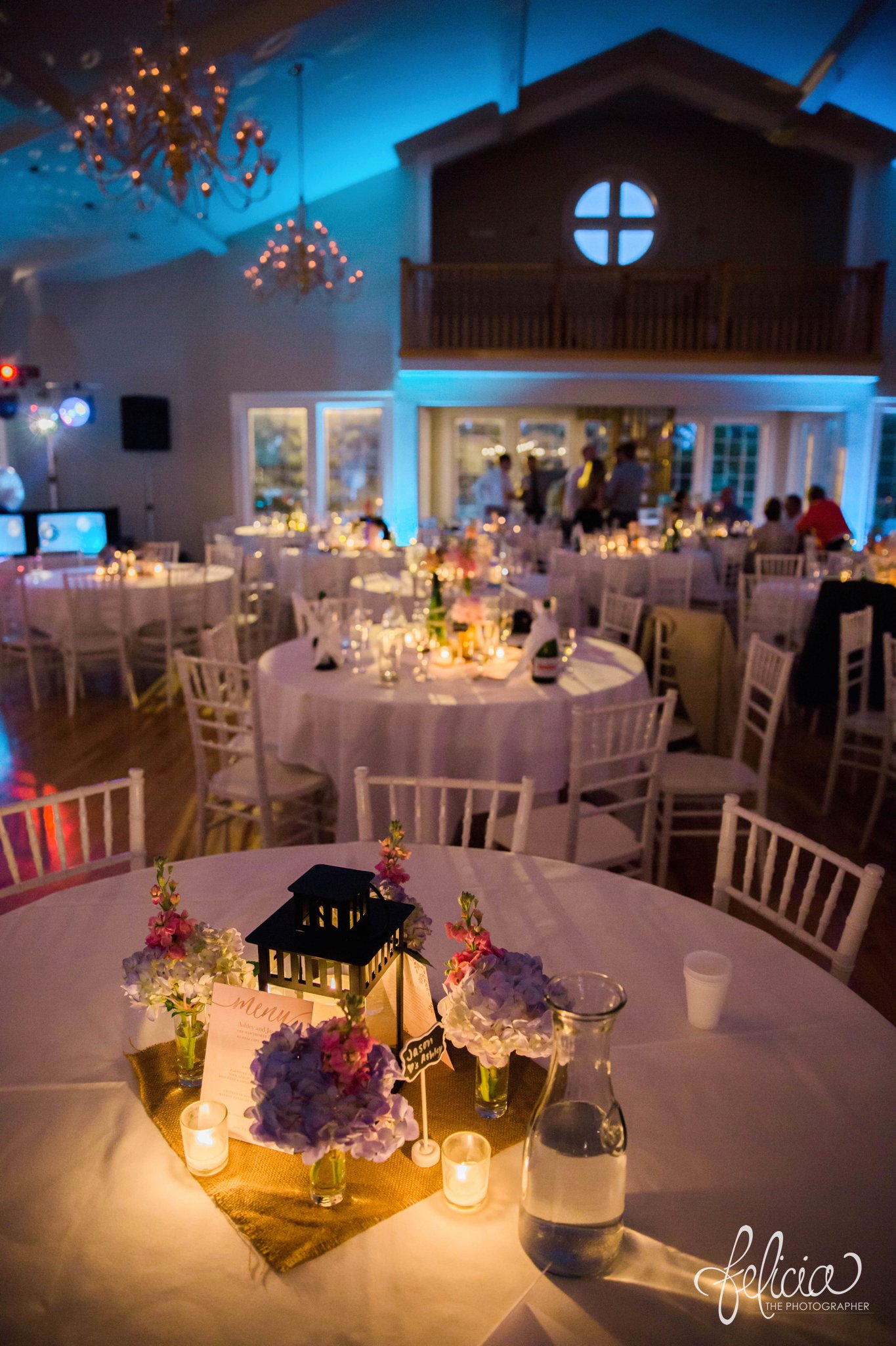 The Hawthorne House | Reception Details | Centerpiece | Lantern | Poppy and Clover Florals | Night | Kansas City Wedding | Felicia The Photographer