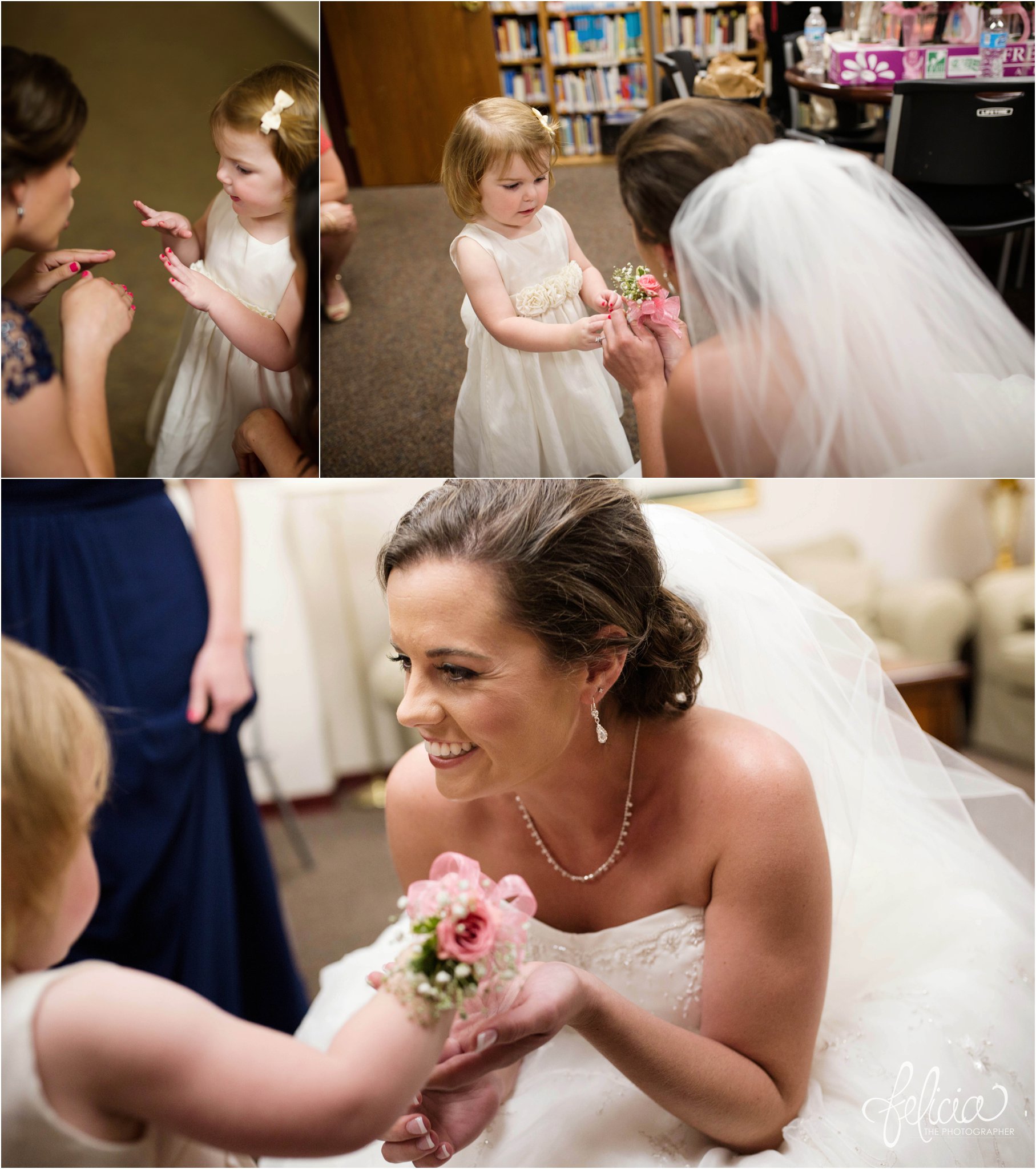 Hilton KCI Wedding | Girls Getting Ready | Felicia The Photographer | Flower Girl