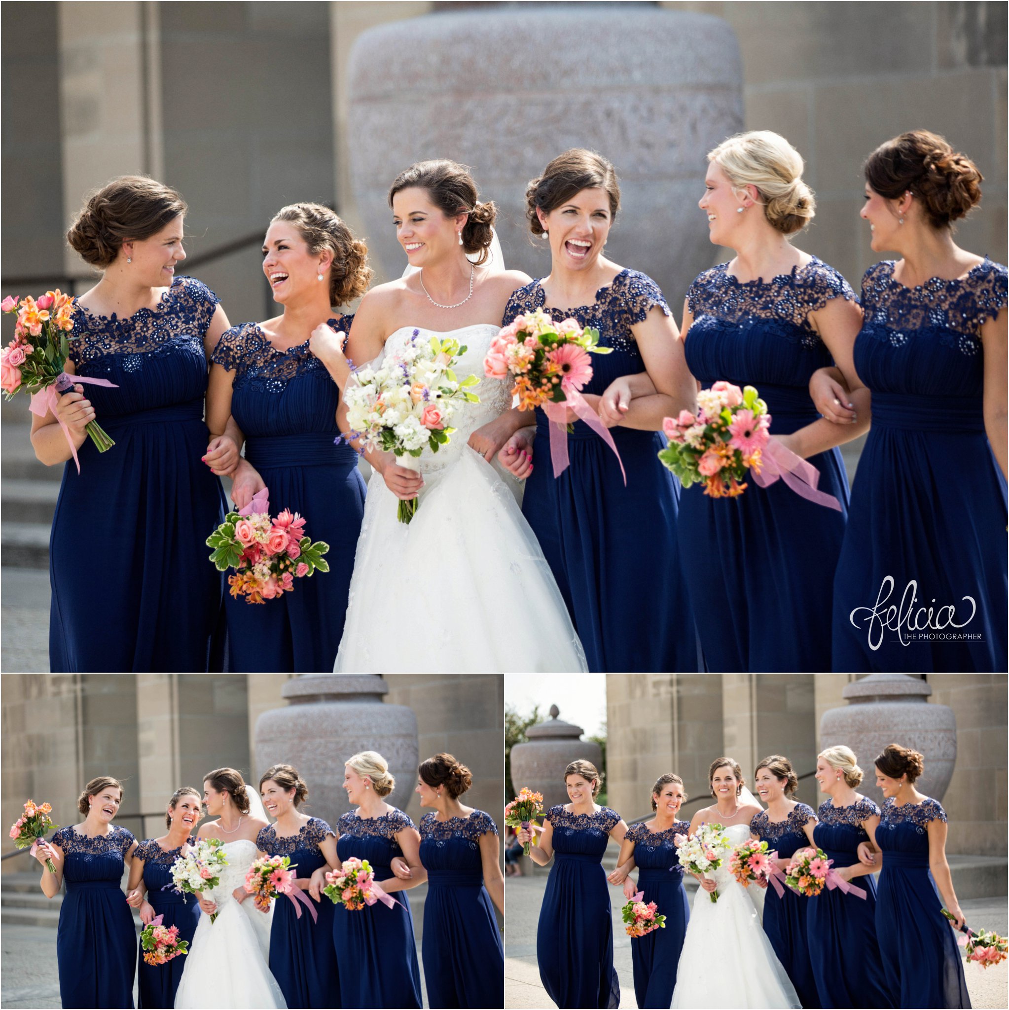 Hilton KCI Wedding | Felicia The Photographer | Formal Group Shot | Bridesmaid Candids