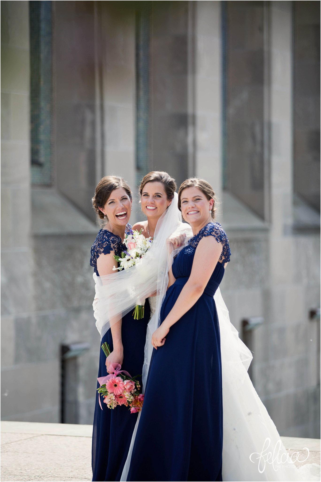 Hilton KCI Wedding | Felicia The Photographer |  Bridesmaids tie up the bride