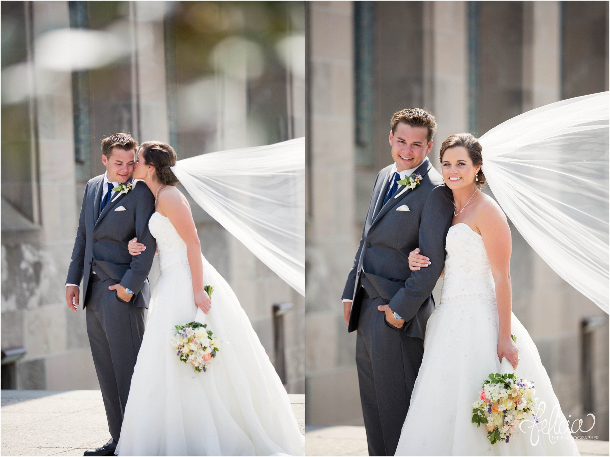 Hilton KCI Wedding | Felicia The Photographer | Bride and Groom Standing