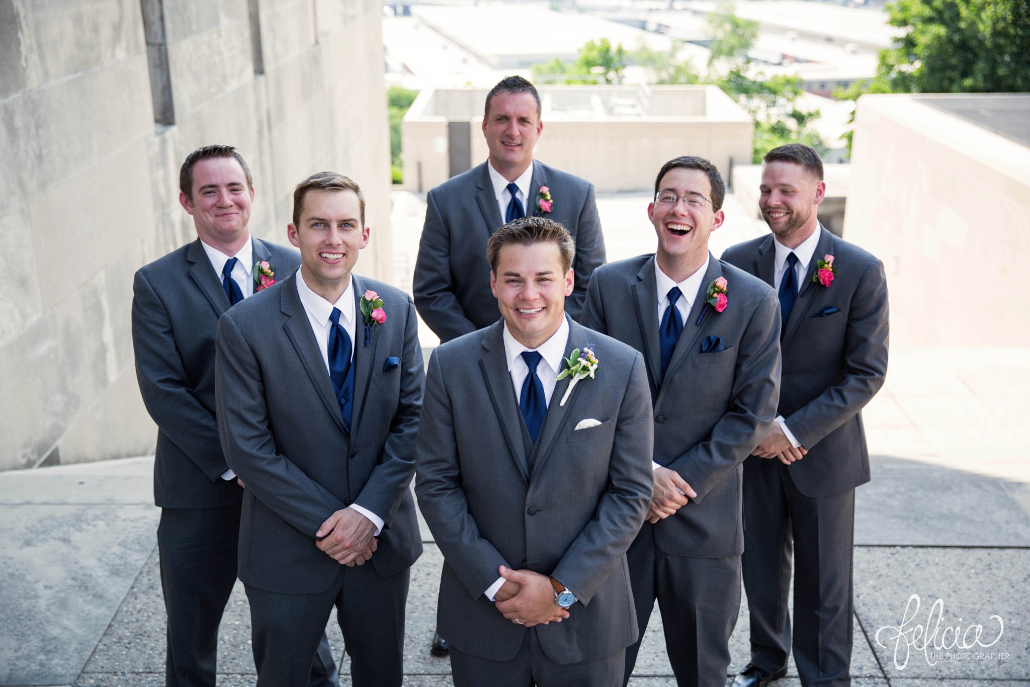 Hilton KCI Wedding | Felicia The Photographer | Groomsmen pose