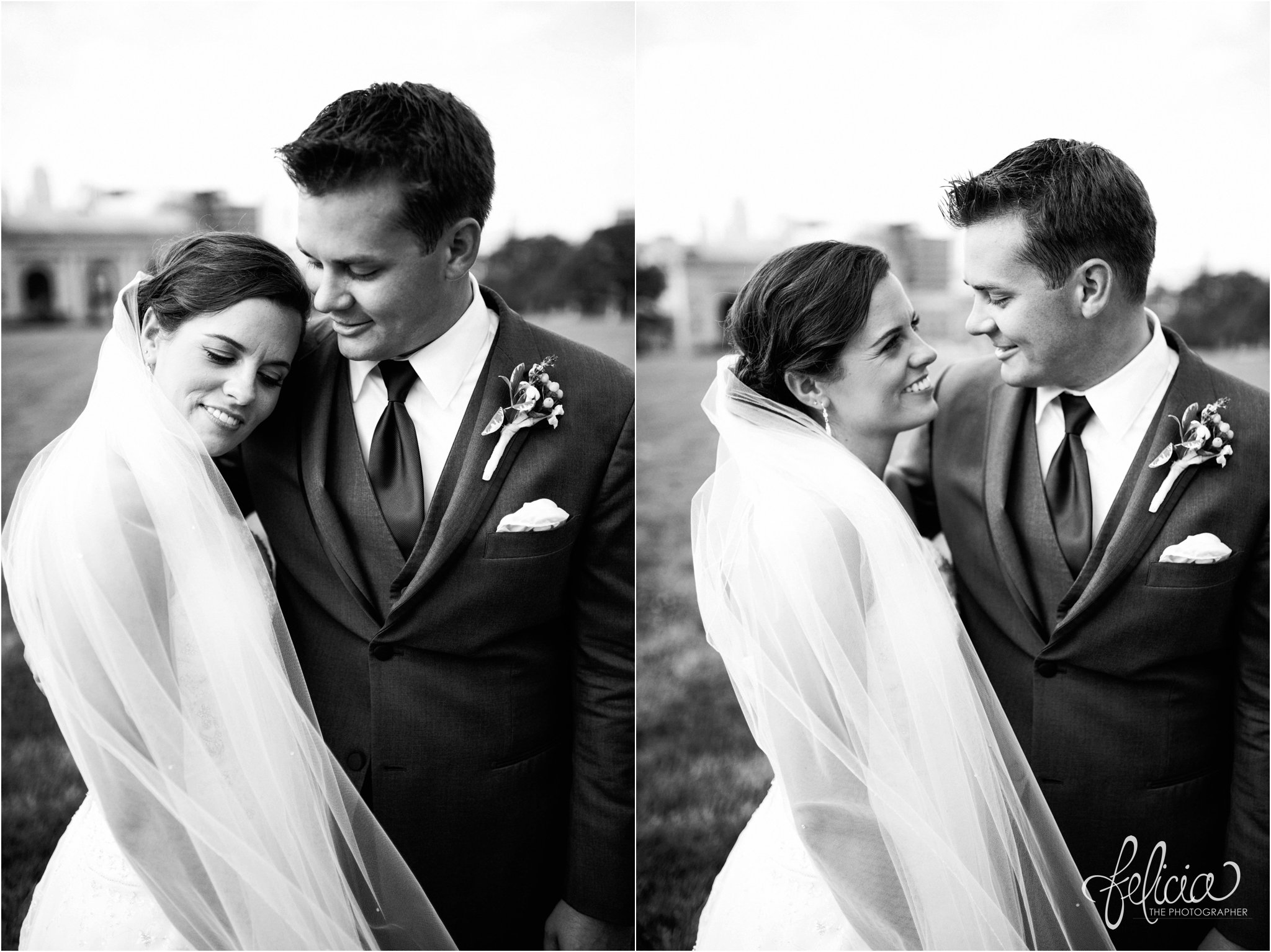 Hilton KCI Wedding | Felicia The Photographer | Black and White Close Up