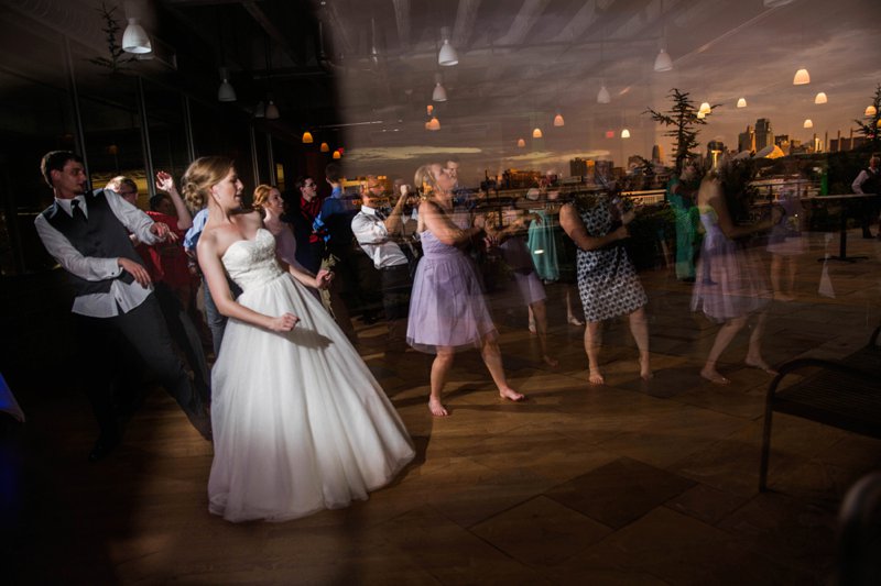 Boulevard Brewery Wedding Photos | Kansas City | Felicia The Photographer | Industrial | Reception Venue | Skyline View | Dance Party