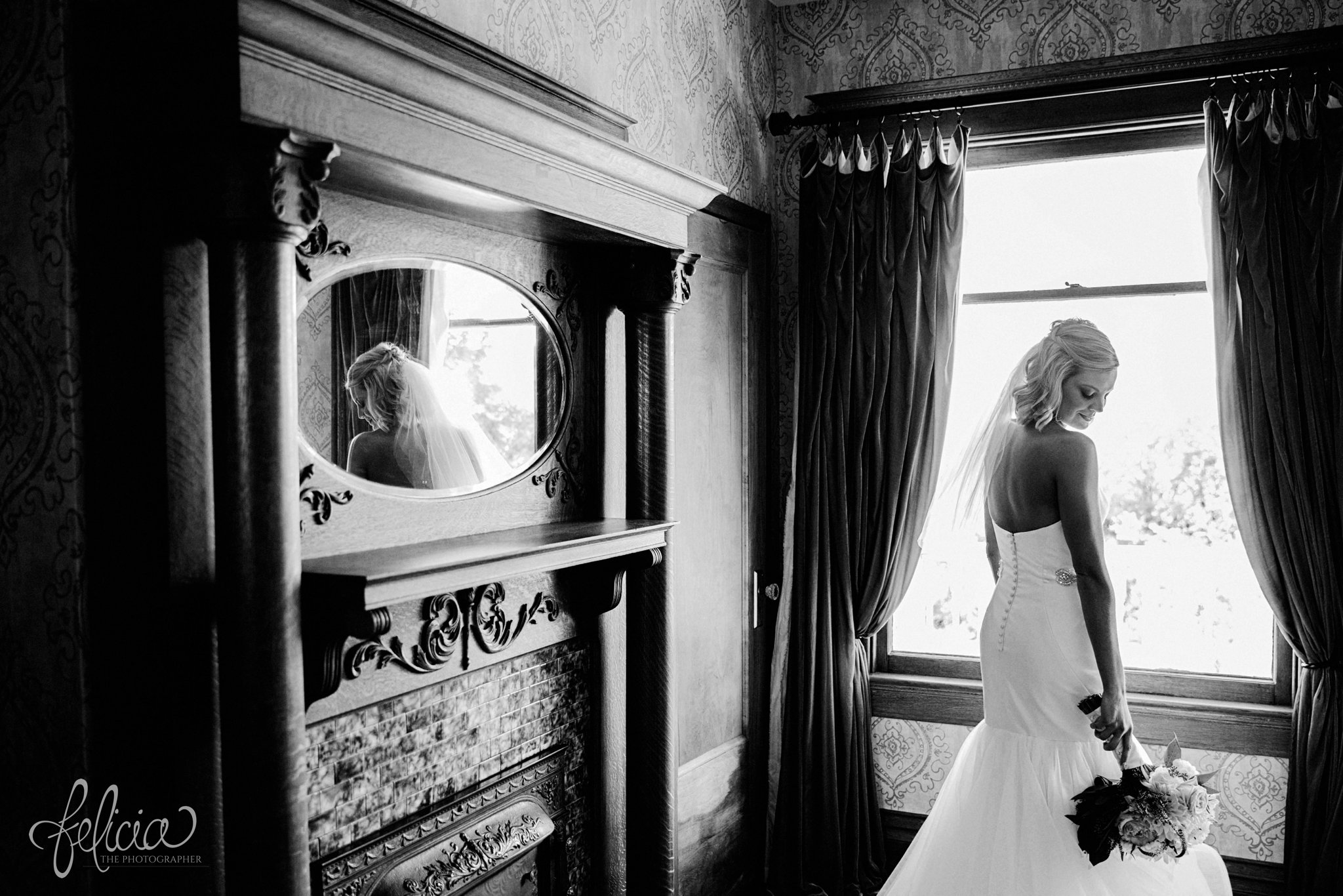 Black and White | Hayley Paige Gown | Bride | Victorian House | Eighteen Ninety | Kansas City Wedding | Felicia The Photographer