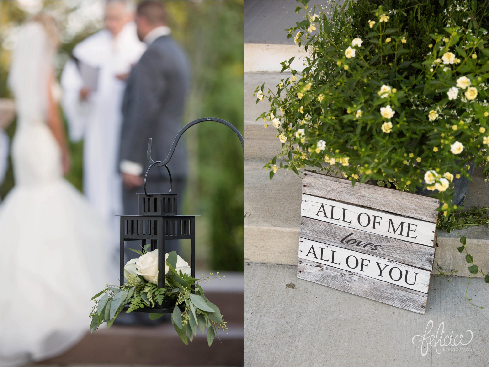 Outdoor Ceremony Details | Eighteen Ninety | Kansas City Wedding Venue | Felicia The Photographer