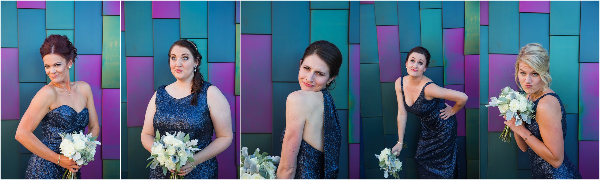 Navy and gold Wedding | Felicia the Photographer | Colorful Wedding Photos | Essense of Australia | Sequin | Mismatch | Poppy and Clover | Bridesmaids | Sassy | Funny | Candid | Purple