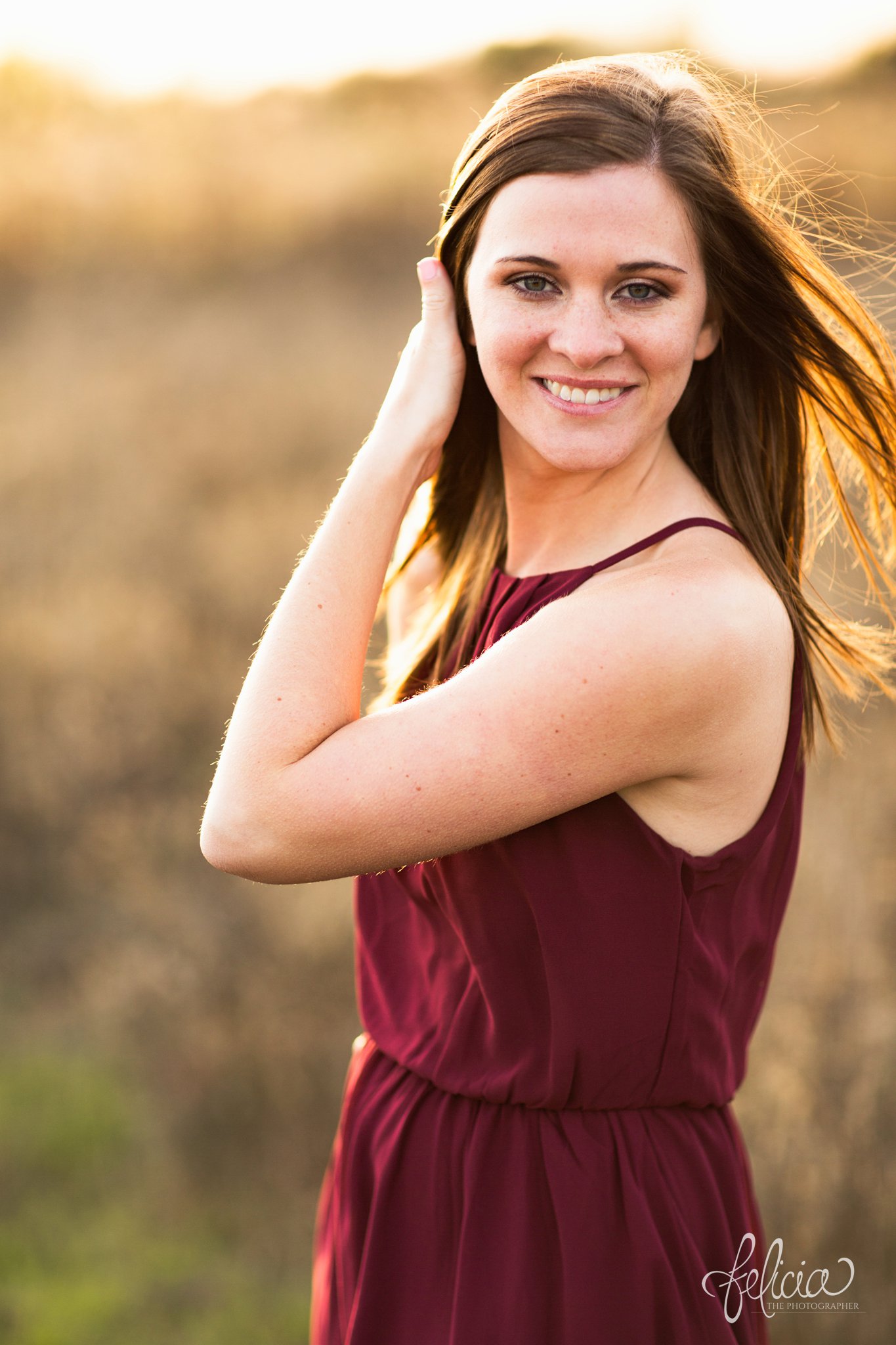 engagement pictures | engagement photos | nature | golden hour | sunset | sunset photography | fall | autumn | burgundy | bride portrait | bride solo shot | field | field photography | sun flare | sun kissed 