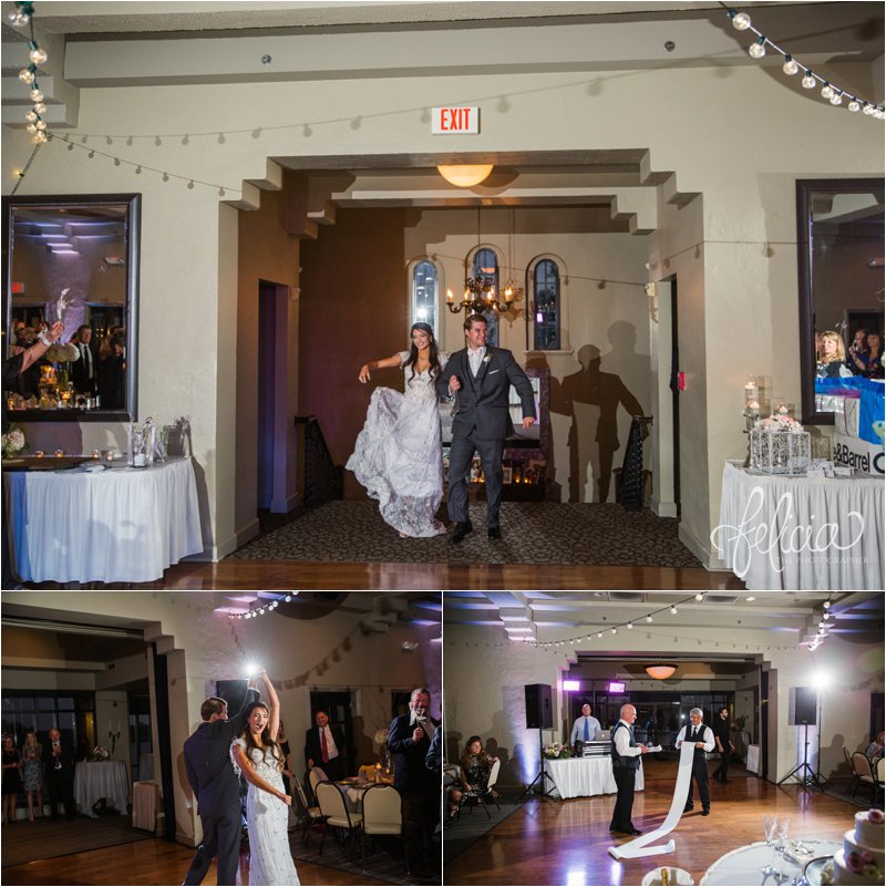 Lake Quivira | Wedding Reception Entrance | Kansas City | Felicia The Photographer