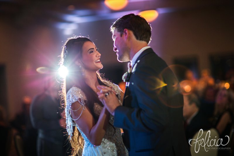 Lake Quivira Country Club | Wedding Reception | First Dance | Purple | Romantic | Kansas City | Felicia The Photographer