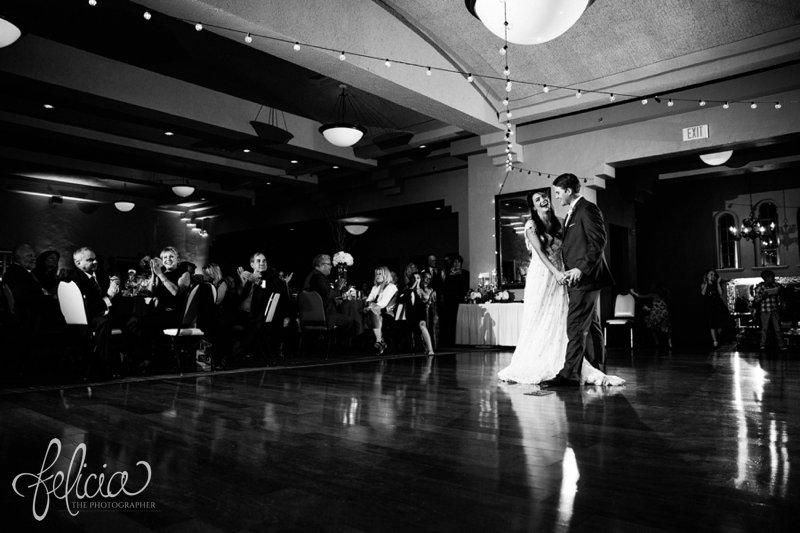 Lake Quivira Country Club | Wedding Reception | First Dance | Purple | Candid | Black and White | Kansas City | Felicia The Photographer