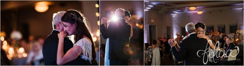 Lake Quivira Country Club | Wedding Reception | First Dance | Purple | Candid | Father Daughter Dance | Kansas City | Felicia The Photographer