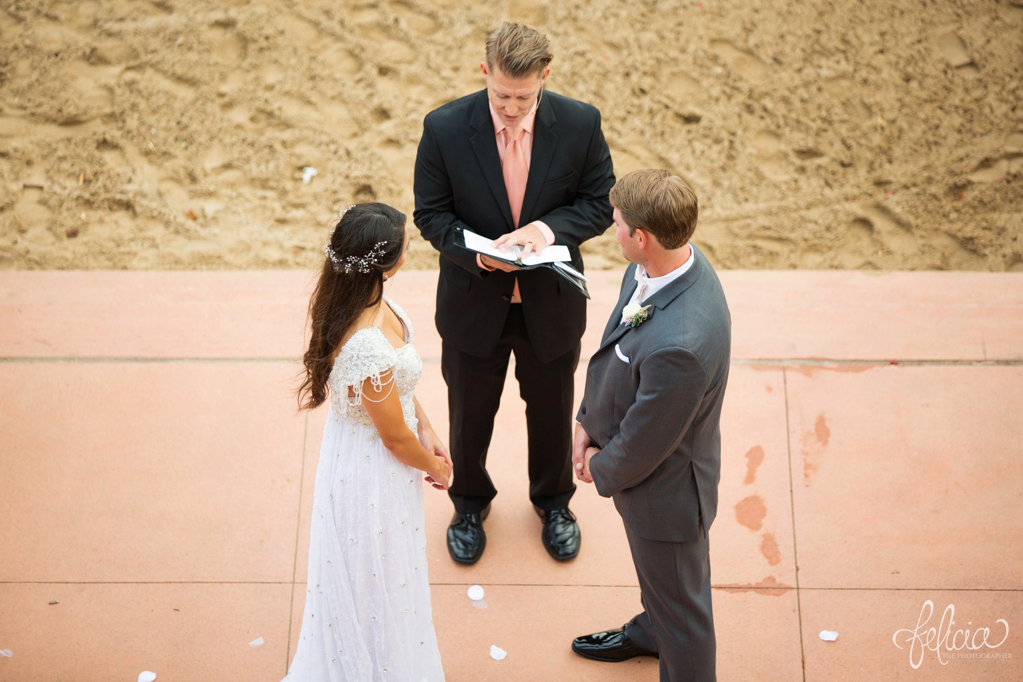 Lake Quivira | Outdoor Ceremony | Aerial Shot | Kansas City | Felicia The Photographer