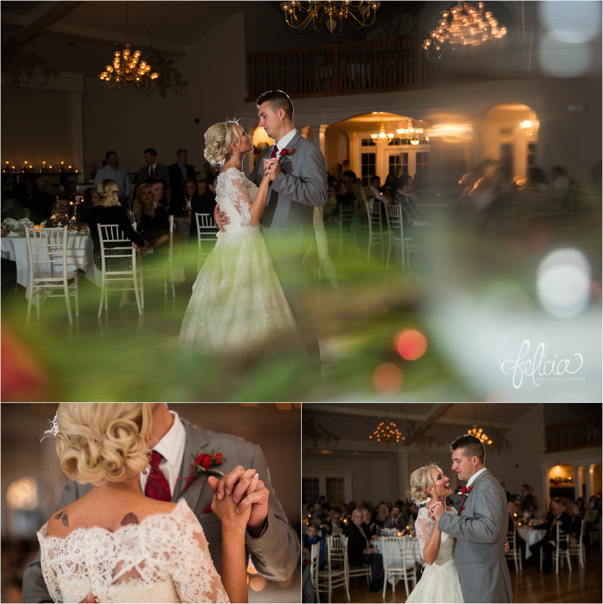 wedding | wedding photography | wedding photos | Kansas City | Hawthorne House | images by feliciathephotographer.com | crimson wedding | Christmas Wedding | first dance | chandelier 