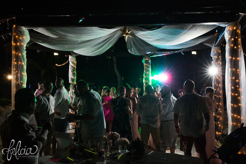 images by feliciathephotographer.com | Destination Beach Wedding | Mexico Resort | Photography | Azul Sensatori | reception | celebration | bride | groom | friends | family | dance floor | party | venue 