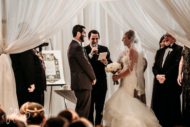 images by feliciathephotographer.com | destination wedding photographer | westin north shore | Chicago botanical gardens | ceremony | lace | tule | chuppah | reddington bridal | laughter | joy | true love | rabi | vows | yamaka | 