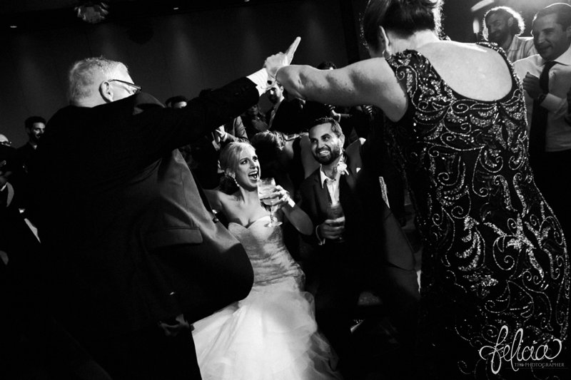 images by feliciathephotographer.com | destination wedding photographer | westin north shore | Chicago botanical gardens | dance floor | jewish | tradition | party | reception | celebration | family | friends | true love | chair dance | black and white 