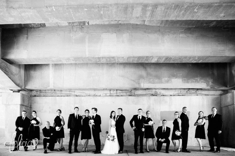 images by feliciathephotographer.com | wedding photographer | kansas city missouri | industrial | romantic | neutral | candid | laughter | joyful | party | portraits | west bottoms | silly | black and white |