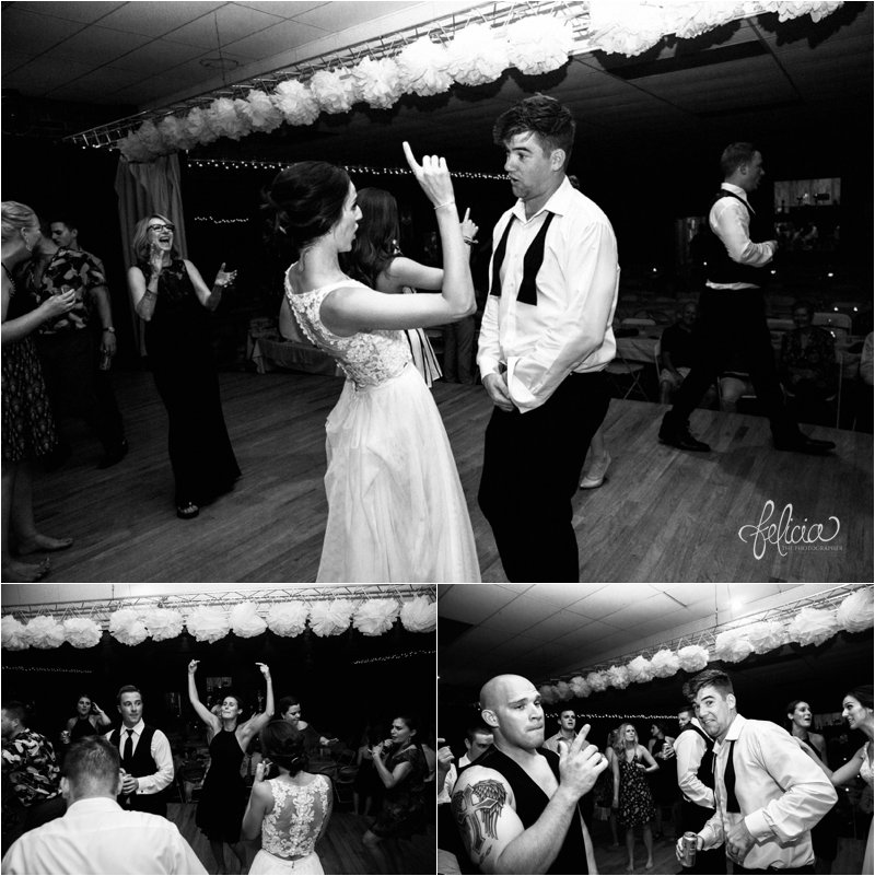 images by feliciathephotographer.com | wedding photographer | kansas city missouri | industrial | romantic | neutral | black and white | dance floor | party | joyful | reception | bridal party | details 