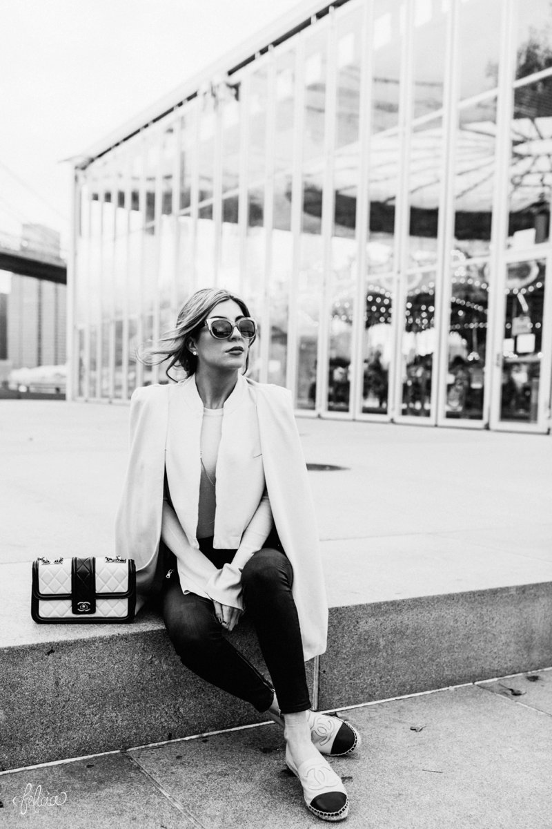 images by feliciathephotographer.com | new york city | fashion influencer photographer | headshots | eye wear | street style | gina marie hairstylist | black and white | chanel | 