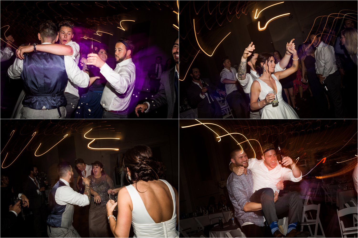  images by feliciathephotographer.com | destination wedding photographer | kansas city | spring time | reception | dj alex reed | vox theatre | dance floor | party | bride and groom | mr and mrs | 