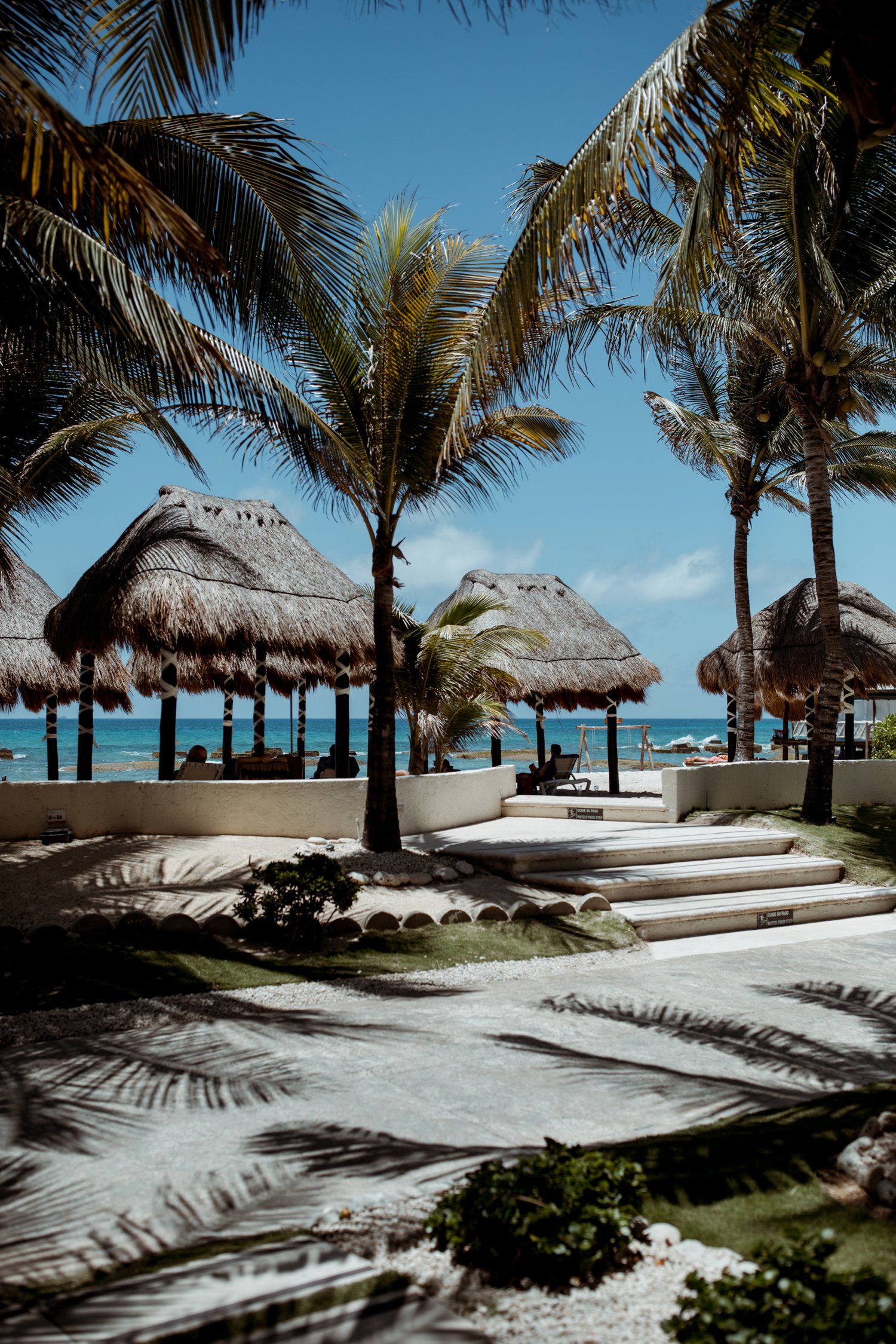  images by feliciathephotographer.com | destination wedding photographer | el dorado riviera maya | glamorous | beachside | resort | venue | palm trees | cabanas | ocean side | 