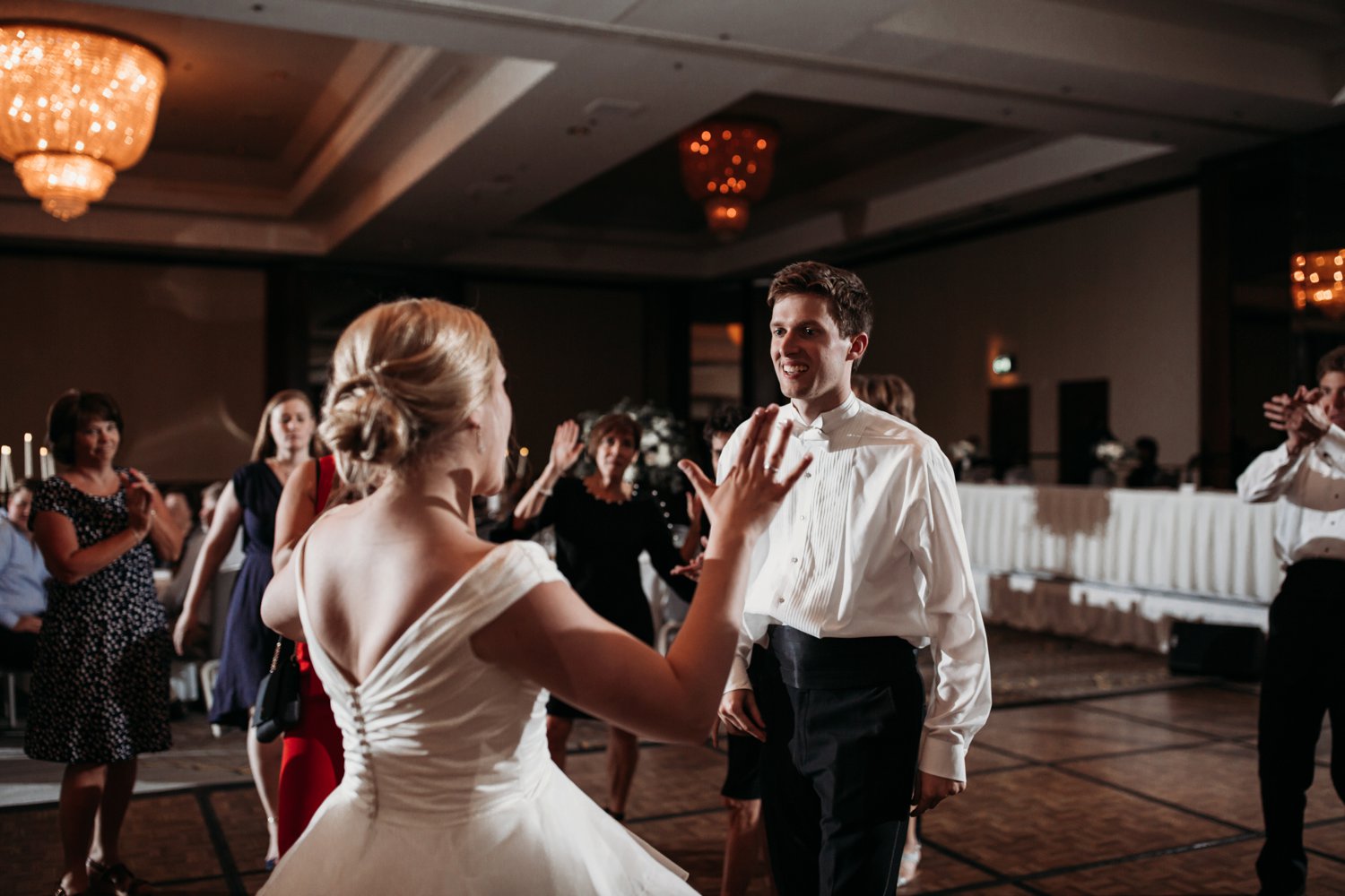   images by feliciathephotographer.com | destination wedding photographer | kansas city | summertime | classic | dance floor | party | dj lights | laughter | singing | bride and groom | romantic | true love | 