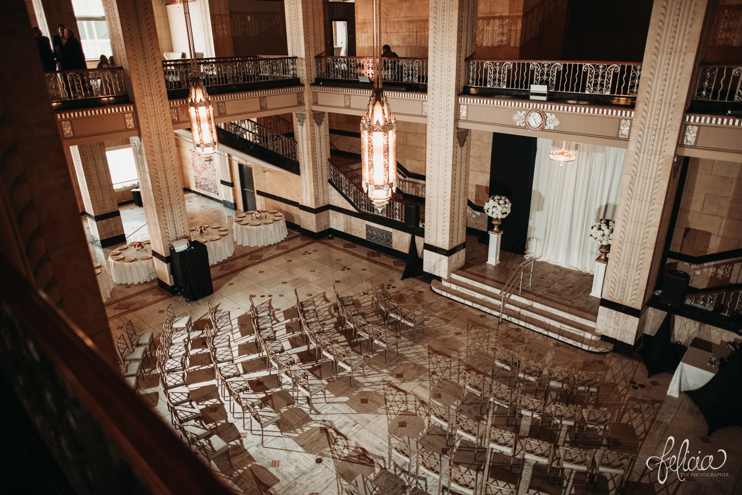 images by feliciathephotographer.com | destination wedding photographer | the grand hall at power and light | kansas city | missouri | downtown | glamorous | multicultural | venue | chandelier | 