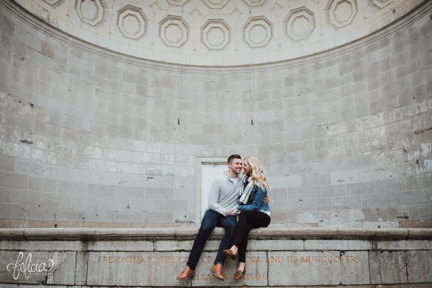 images by feliciathephotographer.com | destination wedding photographer | engagement | new york city | central park | casual | classic | true love | romantic | diamond ring | urban | joyful | cheetah shoes | scarf | sweet |