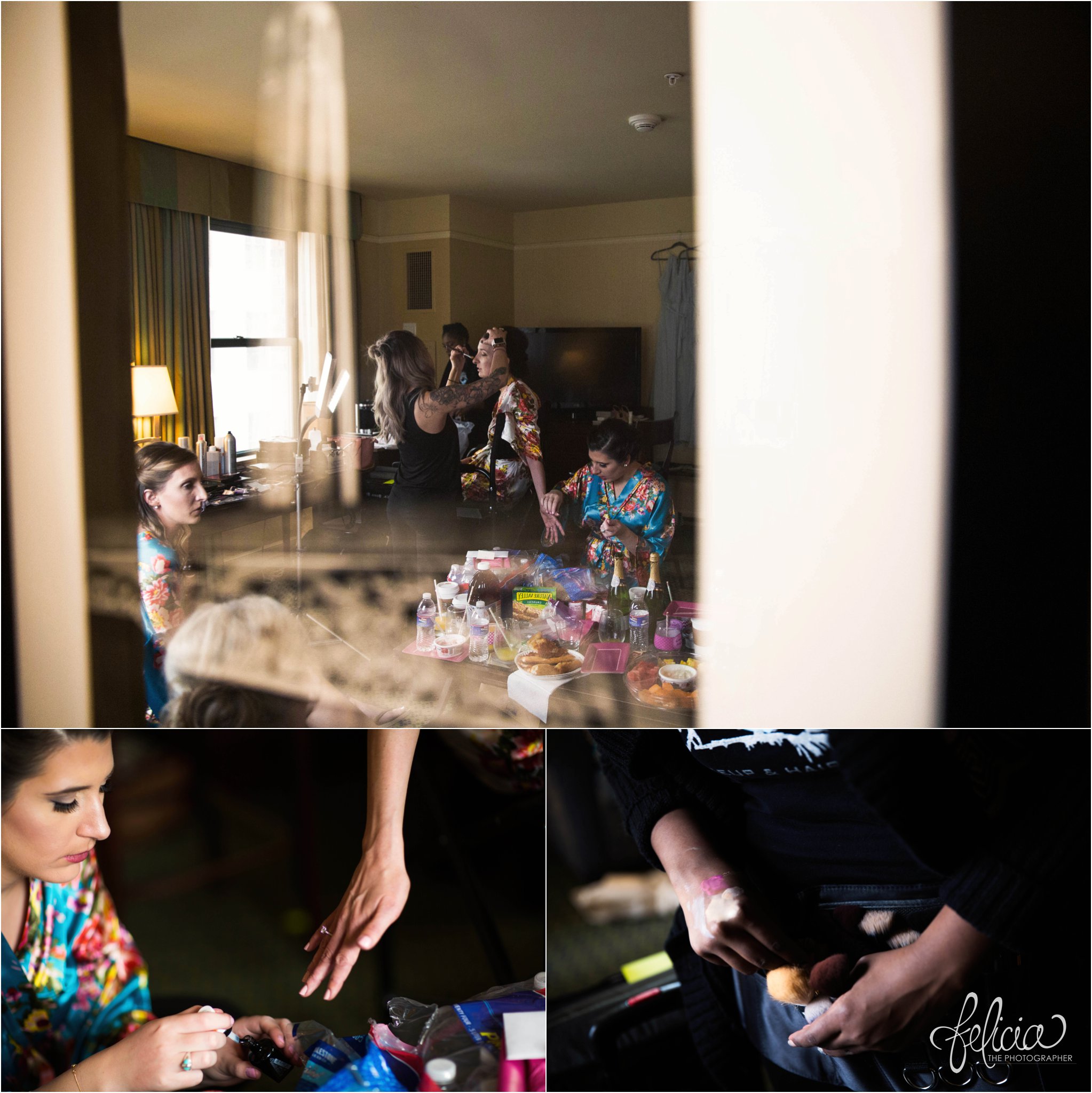 Grace and Holy Trinity Cathedral Wedding Photos | Girls Painting Brides Nails | Images by www.feliciathephotographer.com