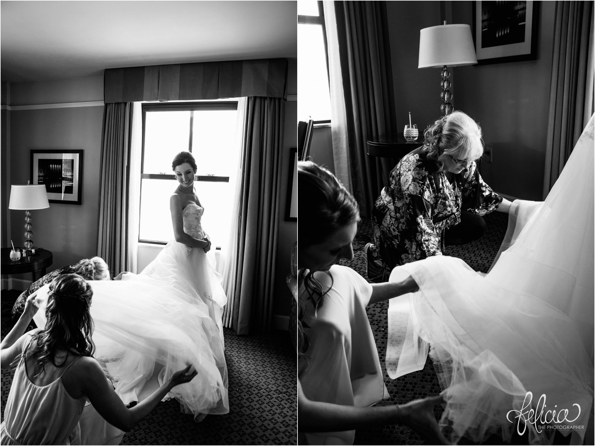 Grace and Holy Trinity Cathedral Wedding Photos | Kansas City | Bride Getting Ready | Images by www.feliciathephotographer.com