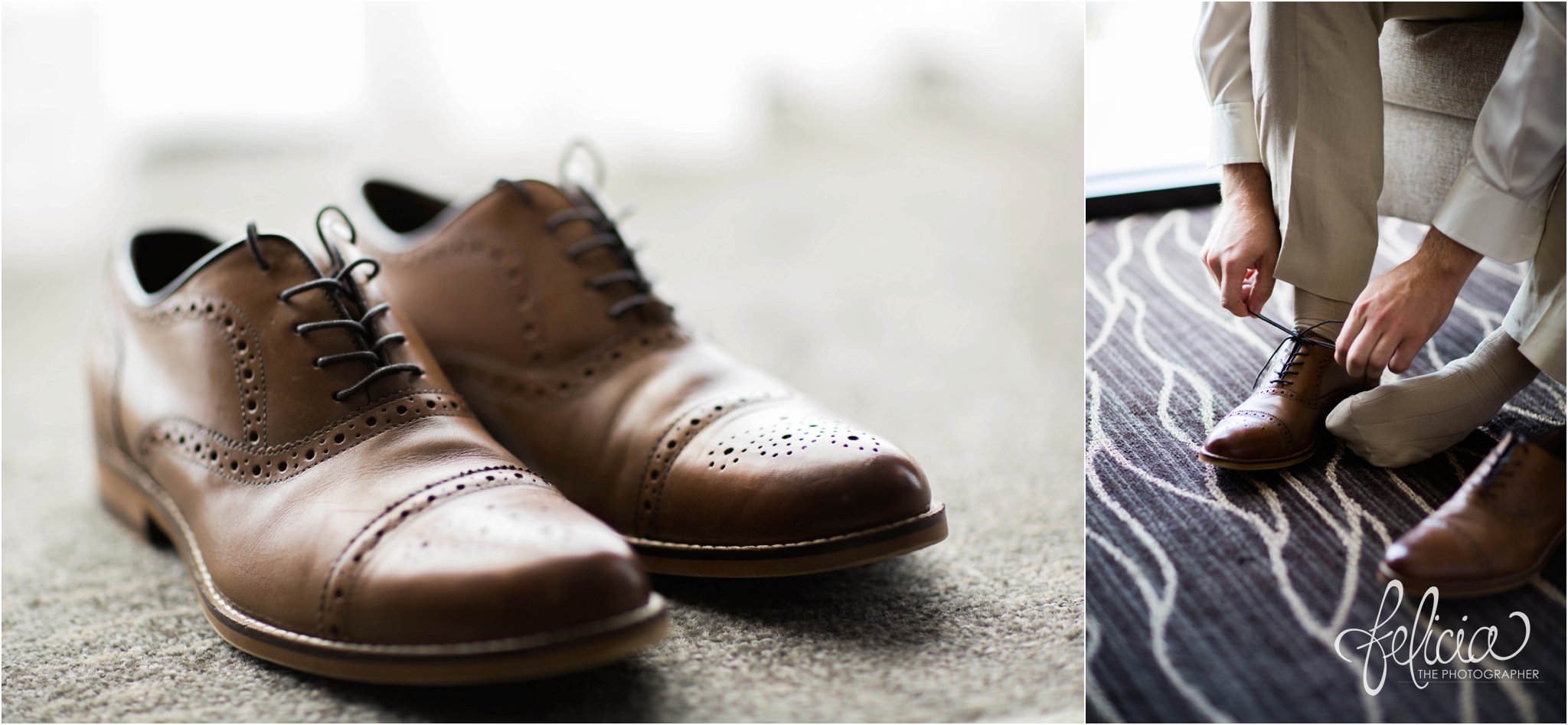 Brown Leather | Felicia The Photographer | Groom Shoes | Kansas City