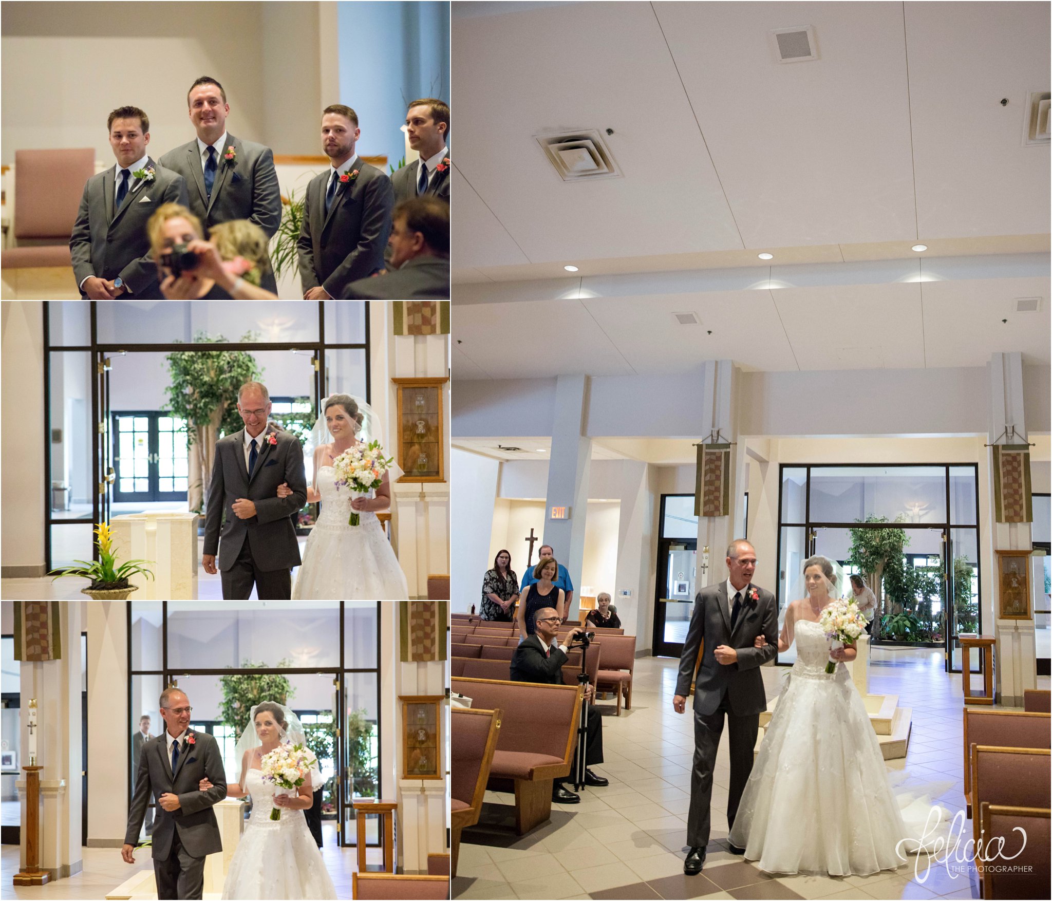 Hilton KCI Wedding | Girls Getting Ready | Felicia The Photographer | Walking Down the Aisle | His Reaction