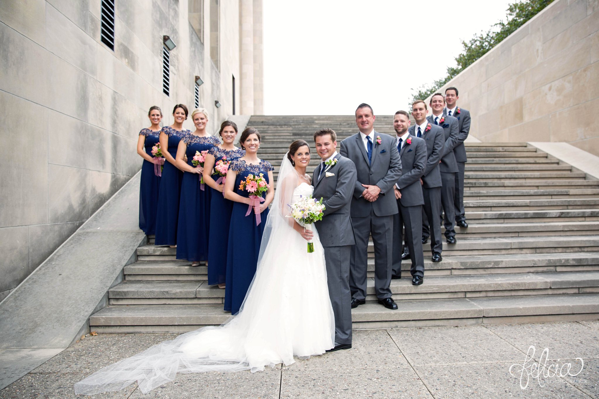 Hilton KCI Wedding | Felicia The Photographer | Formal Group Shot | V Formation