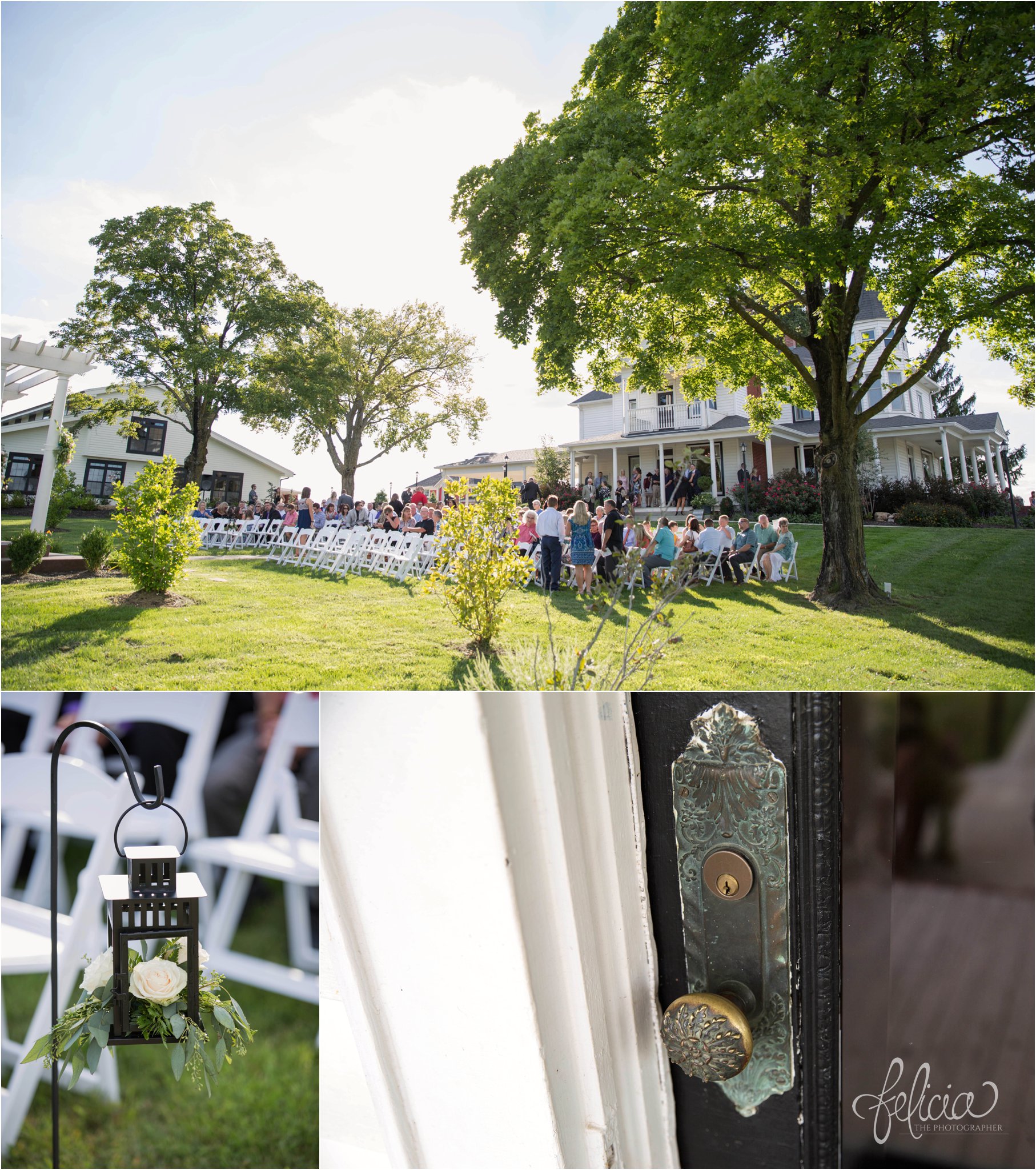 Outdoor Ceremony | Eighteen Ninety | Kansas City Wedding Venue | Felicia The Photographer
