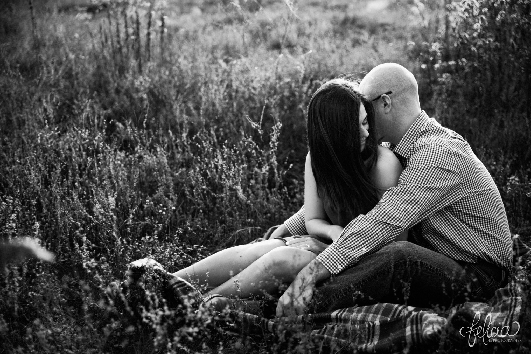 Natural Engagement Photos at Golden Hour // Kansas City