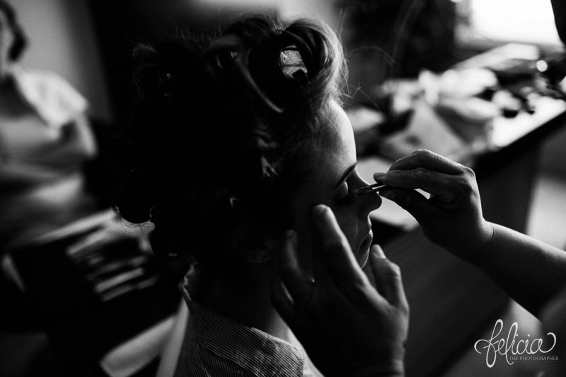 images by feliciathephotographer.com | Destination Beach Wedding | Mexico | Photography | Getting Ready | Hair | Make up | Eyelashes | Pampered | Black and White | 