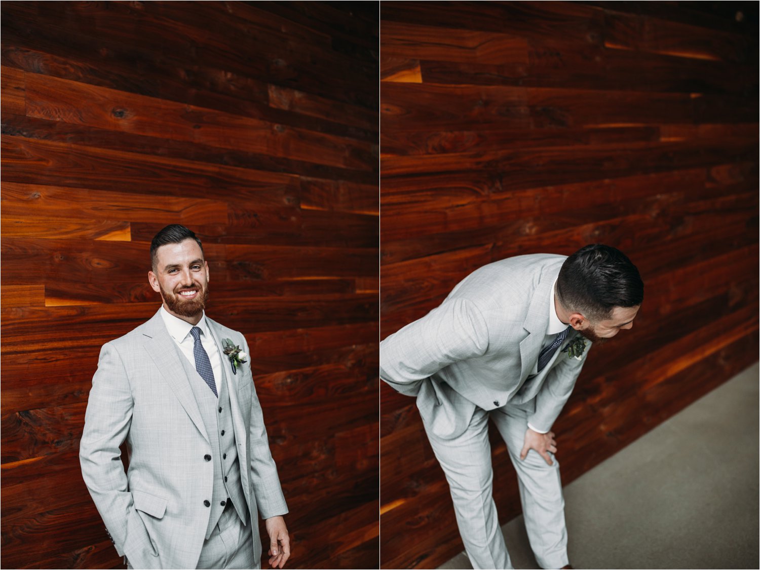  images by feliciathephotographer.com | destination wedding photographer | kansas city | spring time | pre ceremony | details | grey suit | the black tux | blue tie | laughter | getting ready | 