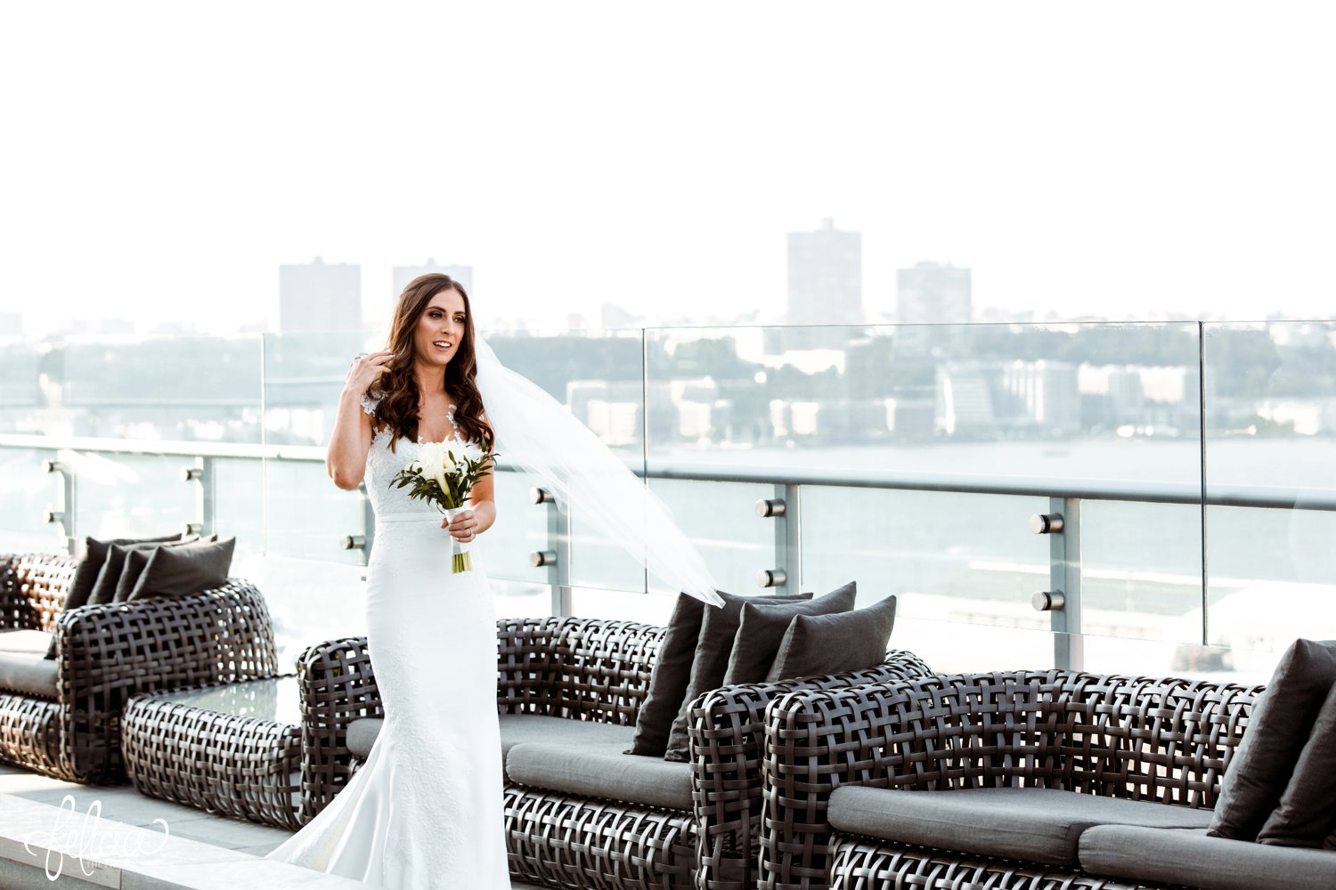 images by feliciathephotographer.com | destination wedding photographer | new york city | details | pre ceremony | first look | skyline | urban | bride | long gown | pronovias | nordstrom | 